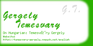 gergely temesvary business card